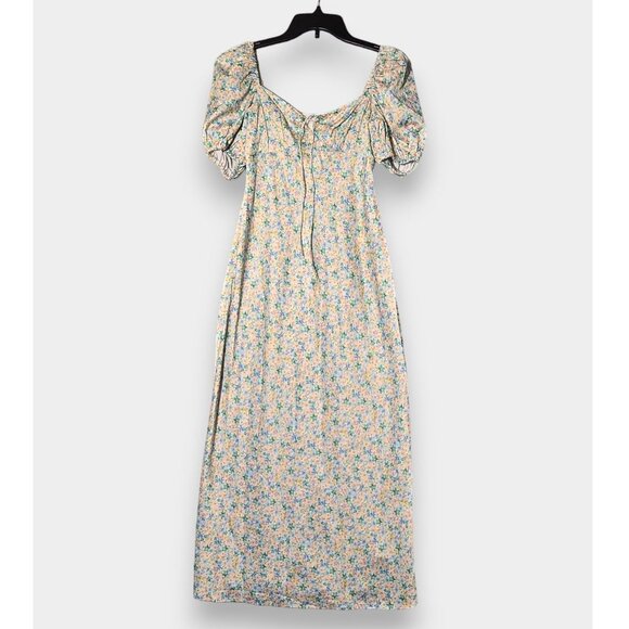 SIGNIFICANT OTHER Katie Floral Puff Sleeve Midi Dress in Bluebell Posie NWT $236 - Picture 3 of 8